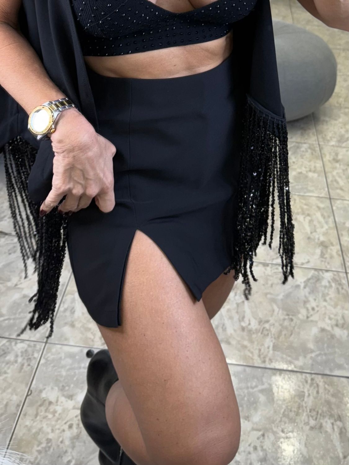 Black Mini Skort