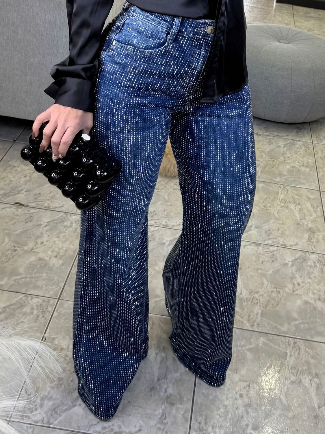 Dark Blue Spark Jean