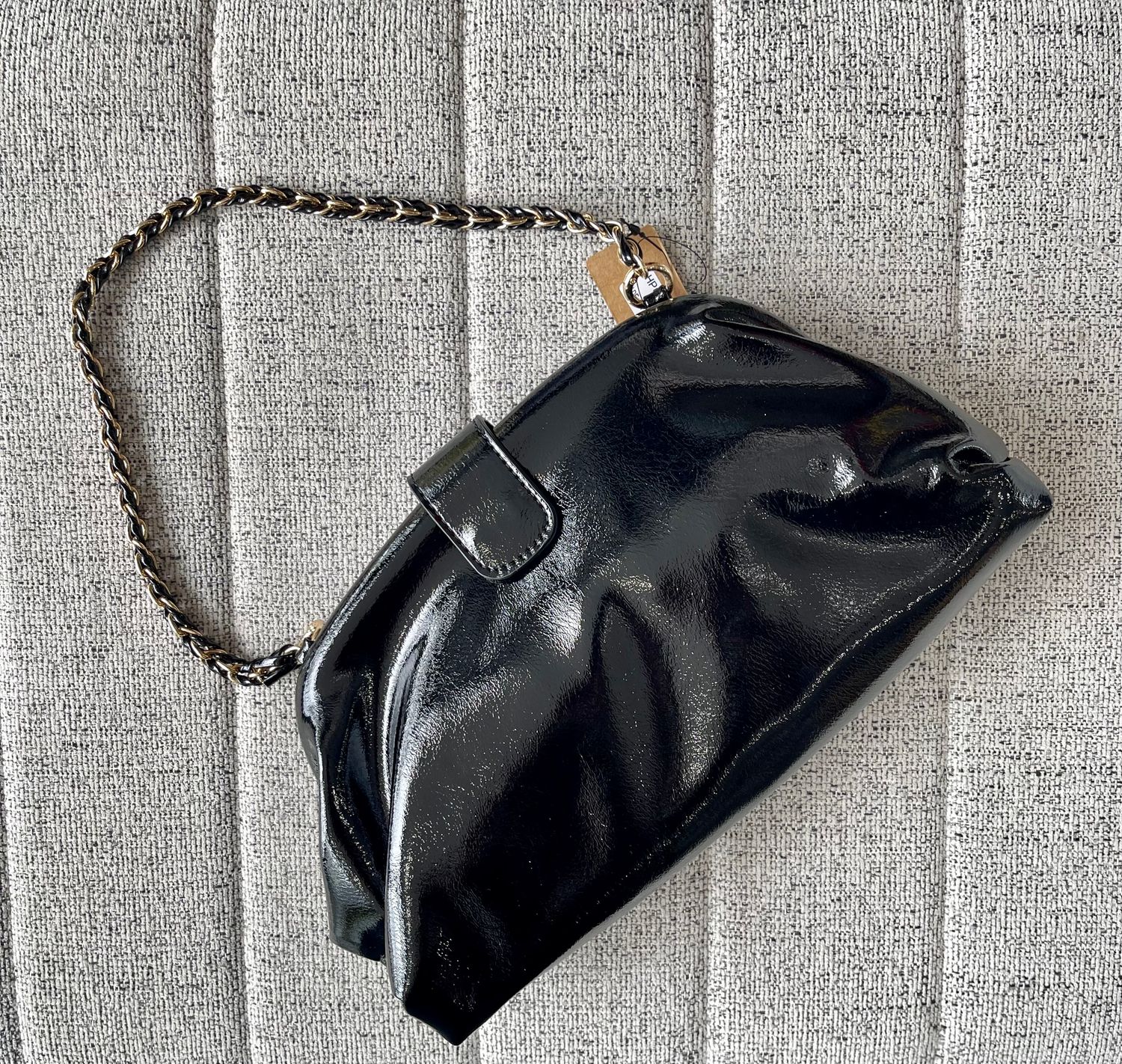 Black Gold Detail Shoulder Bag
