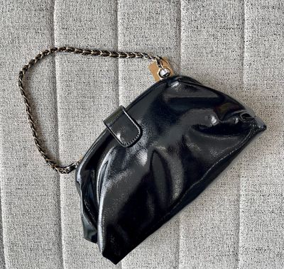 Black Gold Detail Shoulder Bag