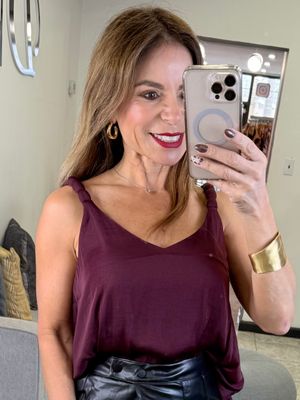 Burgundy Or Ivory Top