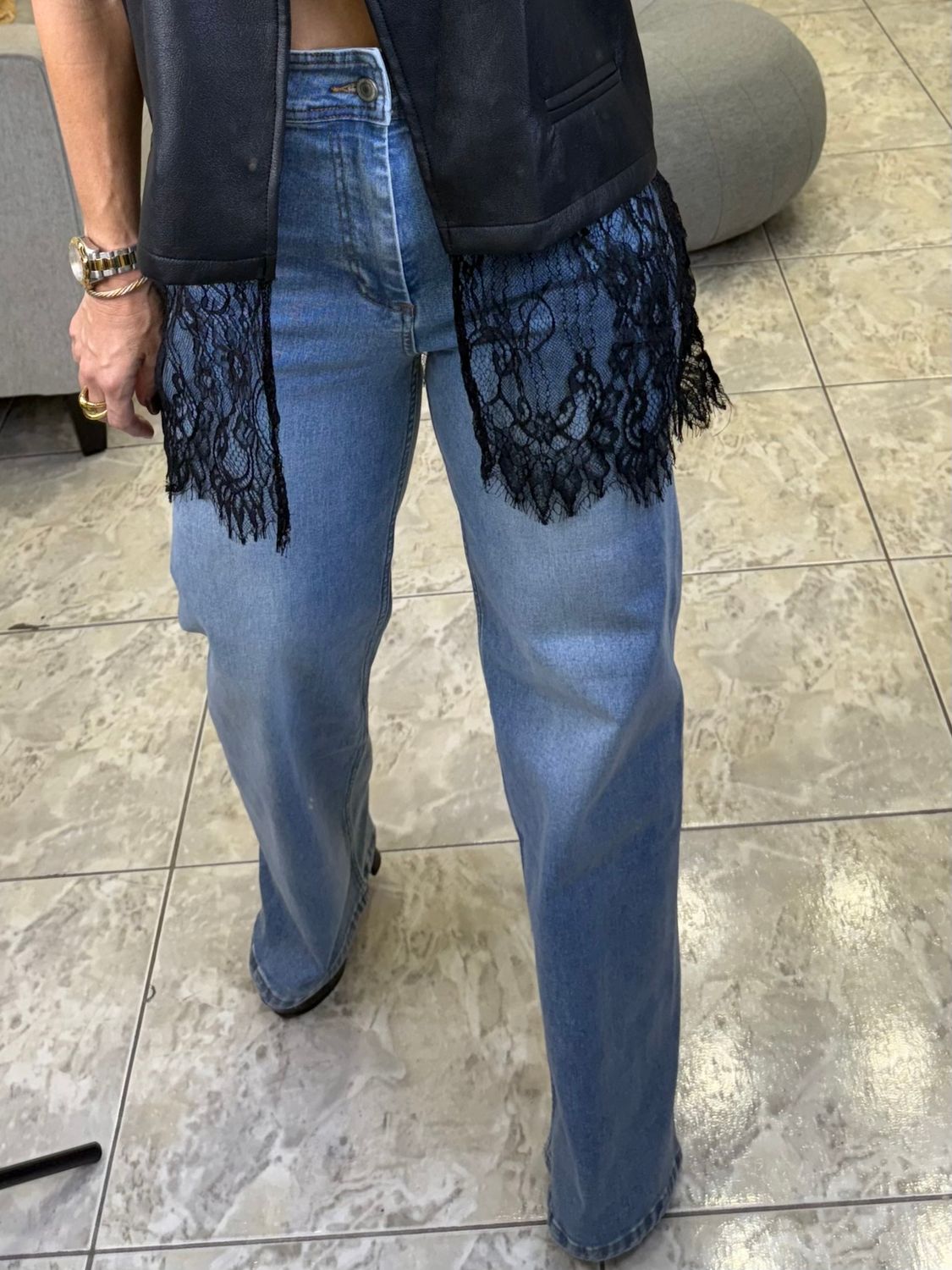 Denim Blue High Waist Jeans