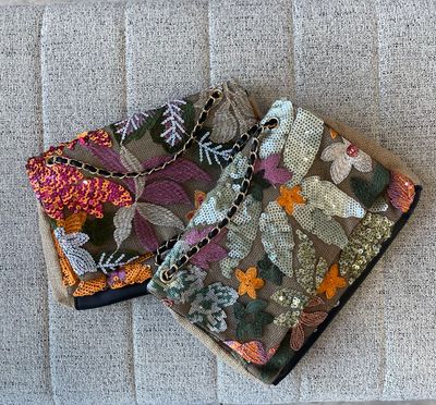 Multi Floral Crossbody Bag