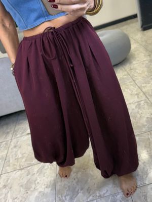 Burgundy Or Black Aladdin Pant