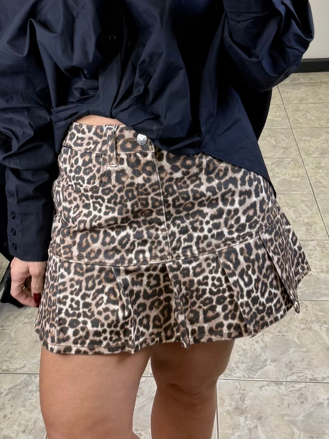 Cheetah Print Mini Skirt