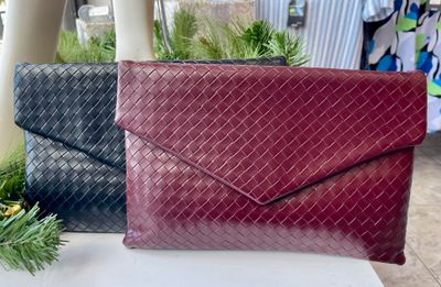 Black or Burgundy Clutch