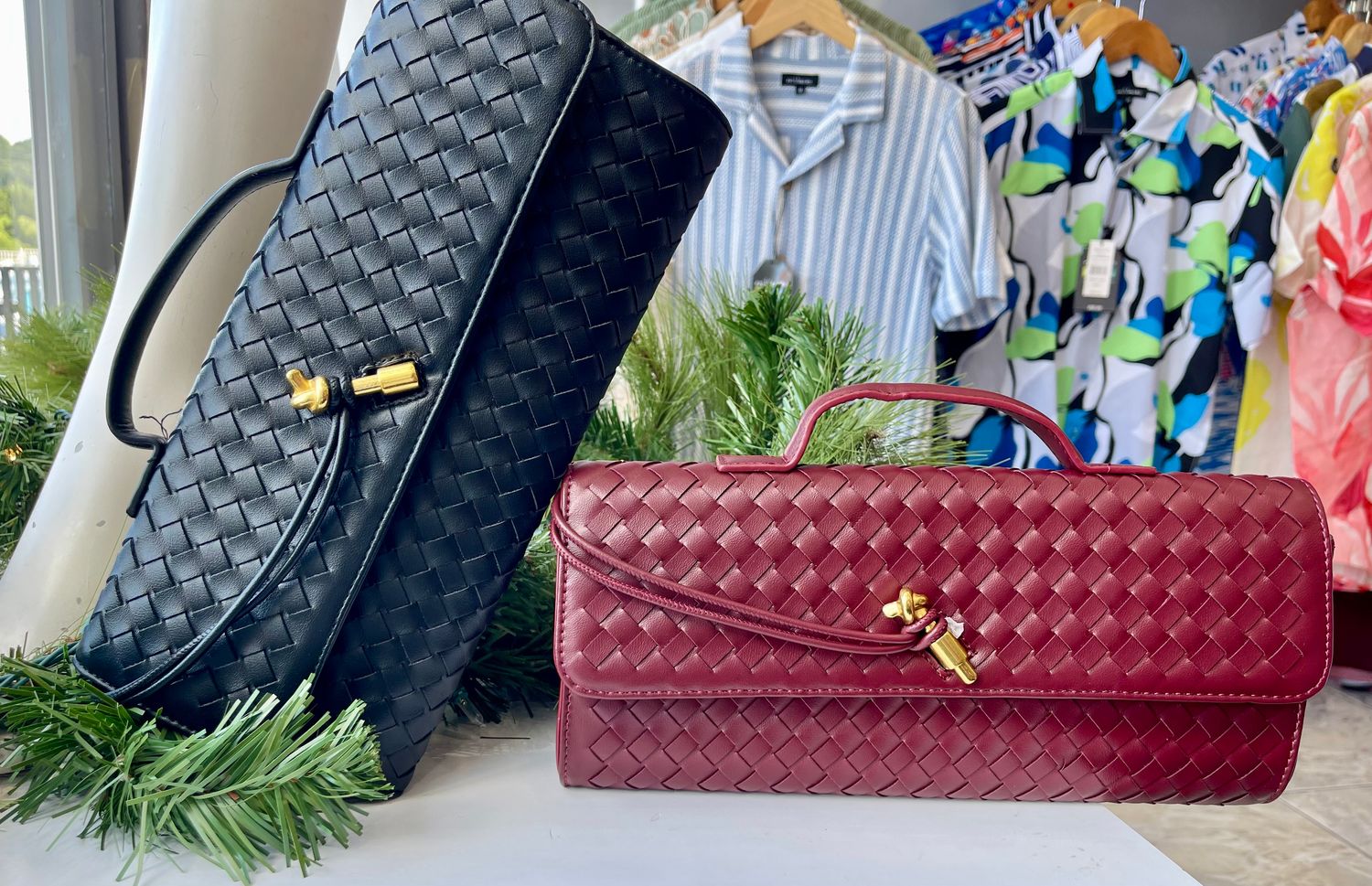 Black or Burgundy Handbag