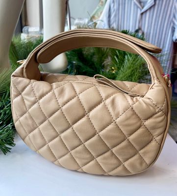 Beige Leather Bag