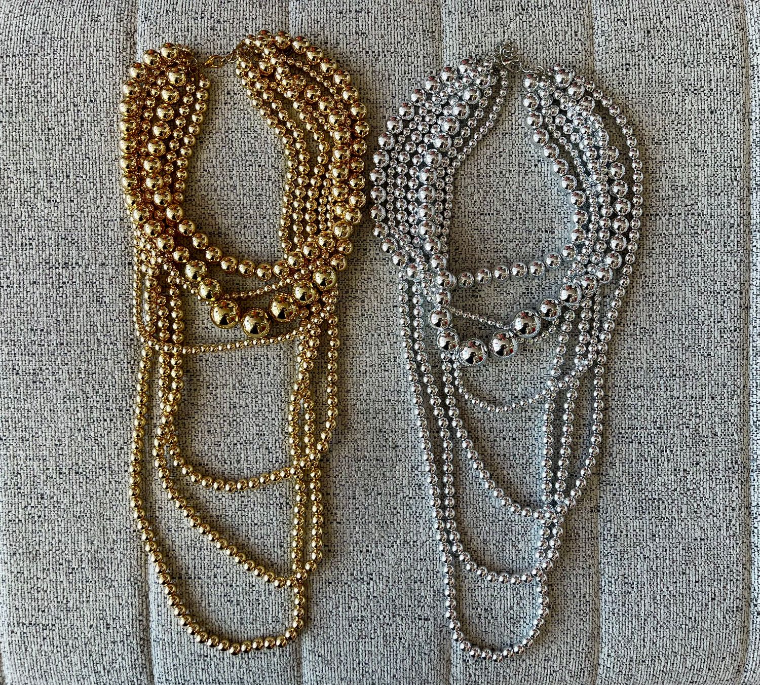 Gold or Silver Multi Necklace