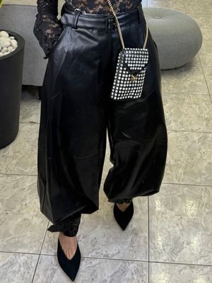 Black Leather Pant