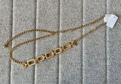 Gold or silver multi metal Cain belt