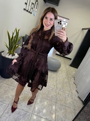 Dark Chocolate Crochet Dress