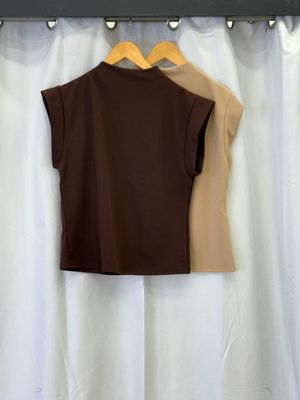 Chocolate, Beige Black Or White Tank top