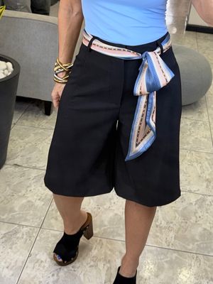 Black Ladies Bermuda Shorts