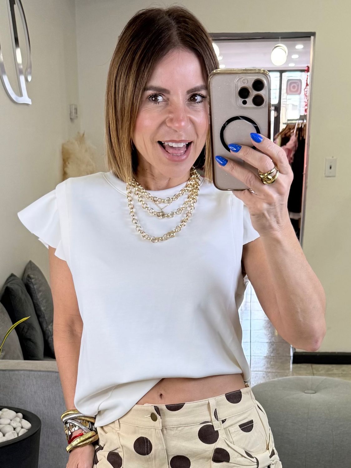 Bubble Gum Or Ivory Knit Top