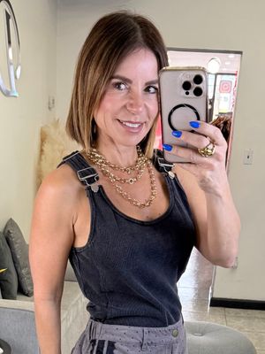 Black Washed Tank Top