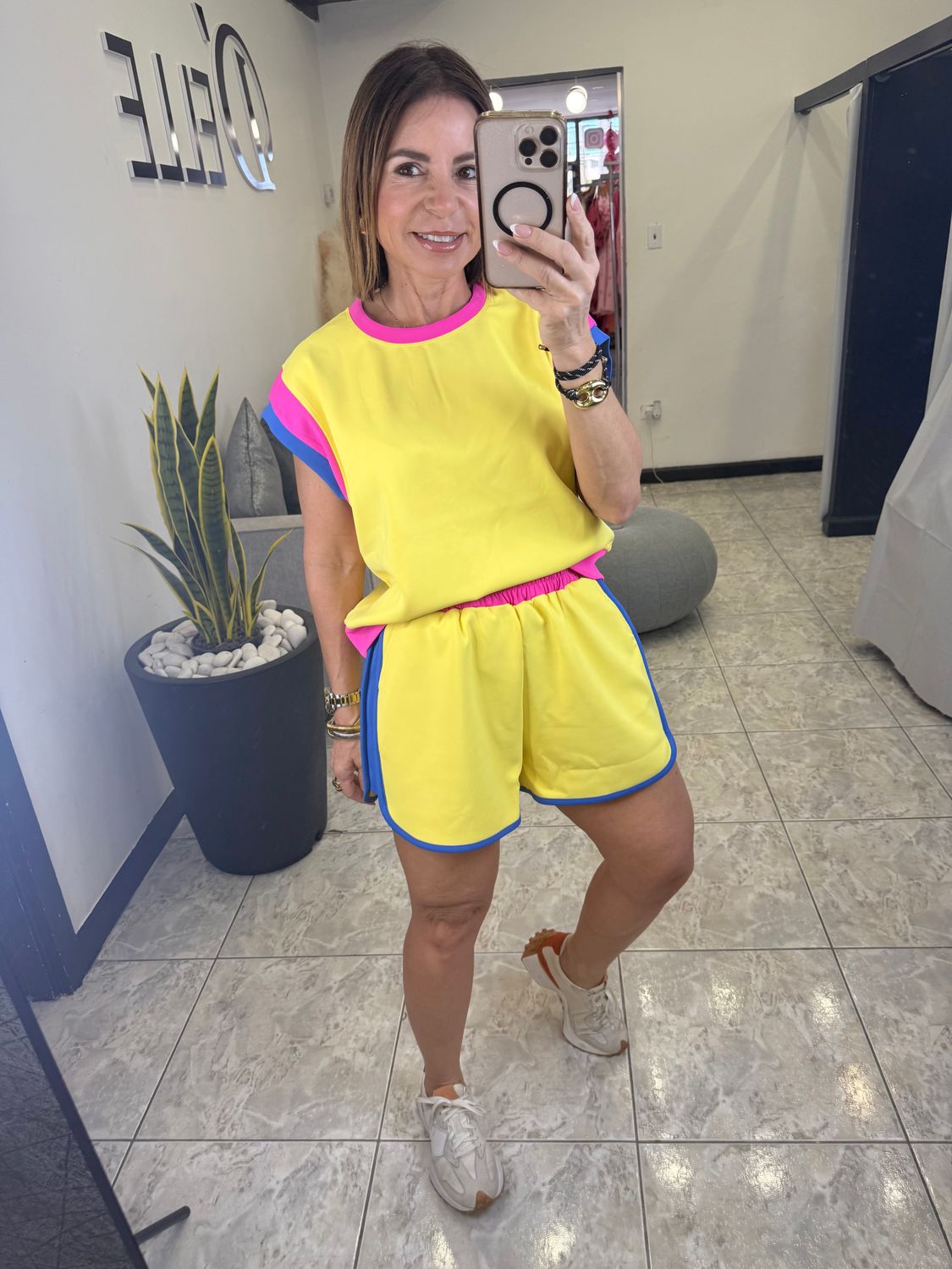 Yellow Or Orange Short Set