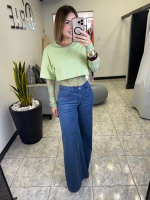 Green or Beige Lace Bodysuiy