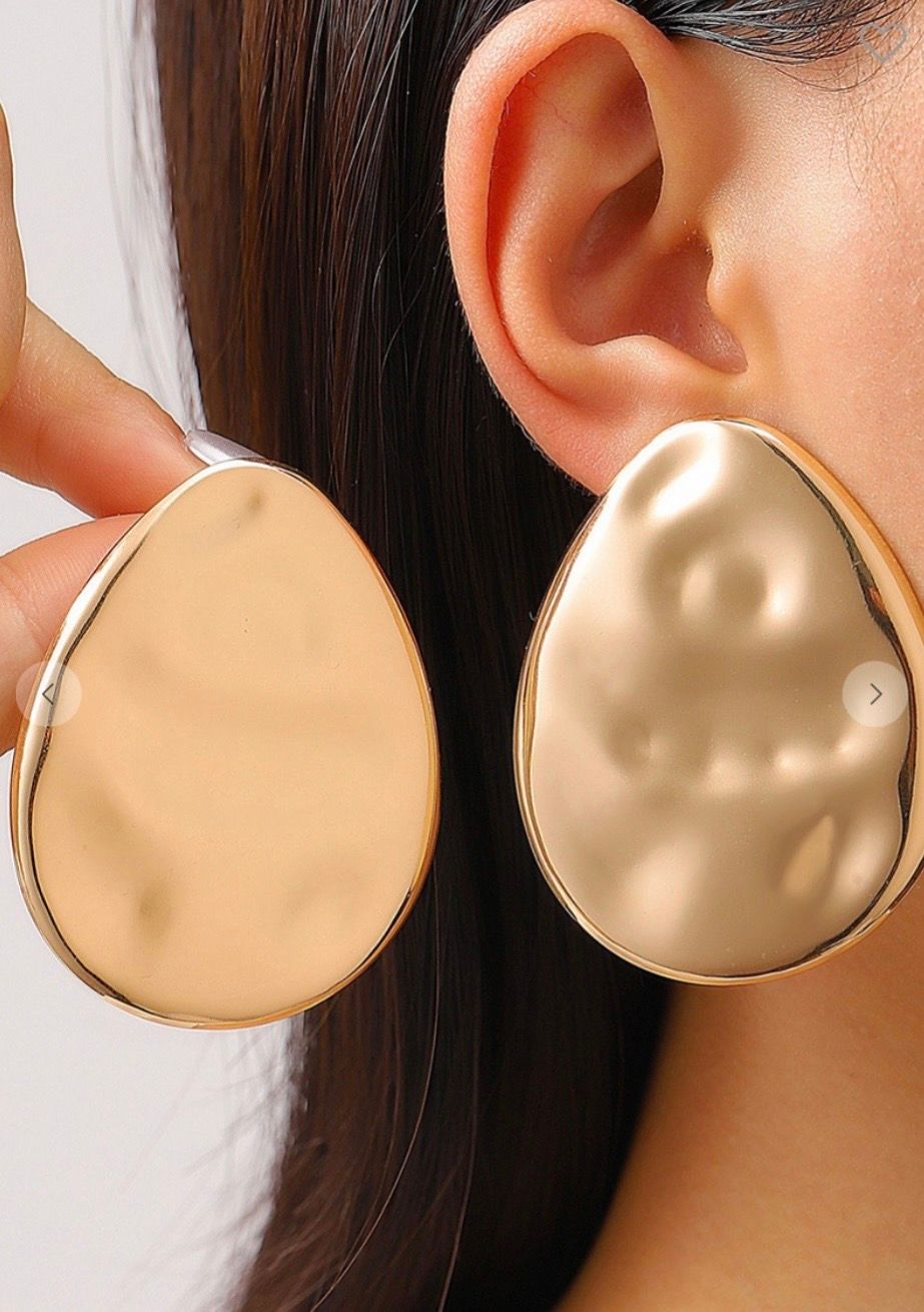 Geometric Alloy Round Earrings