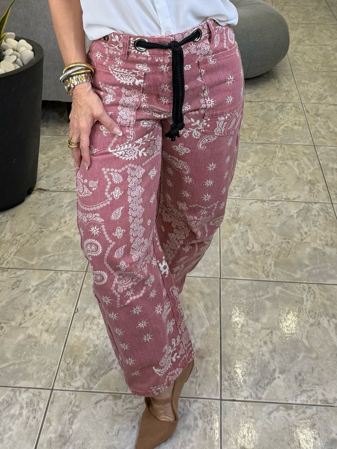 Pink Mauve Detail Pant