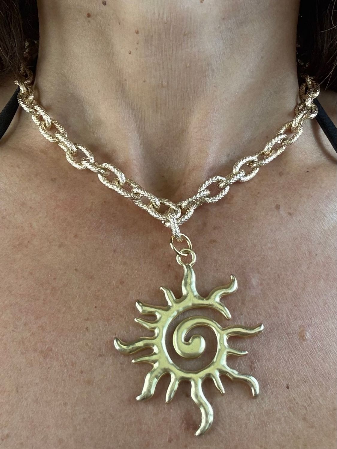 Gold Sun Necklace