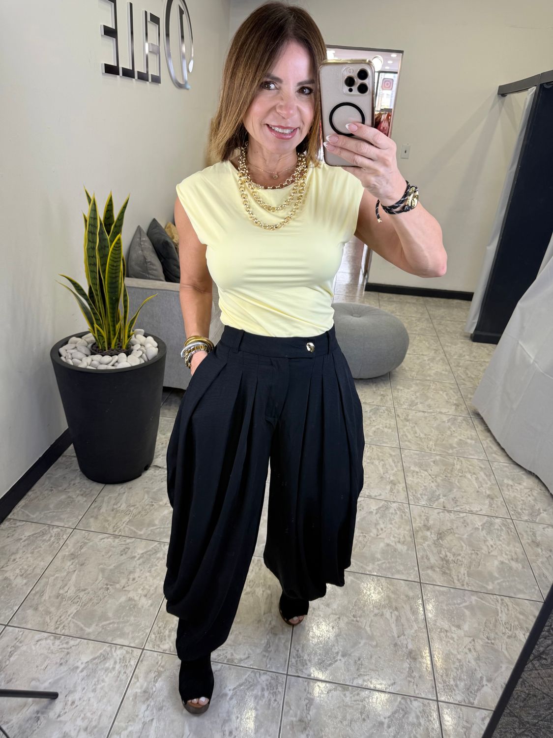 Black, Teal Or Taupe Aladdin Pant