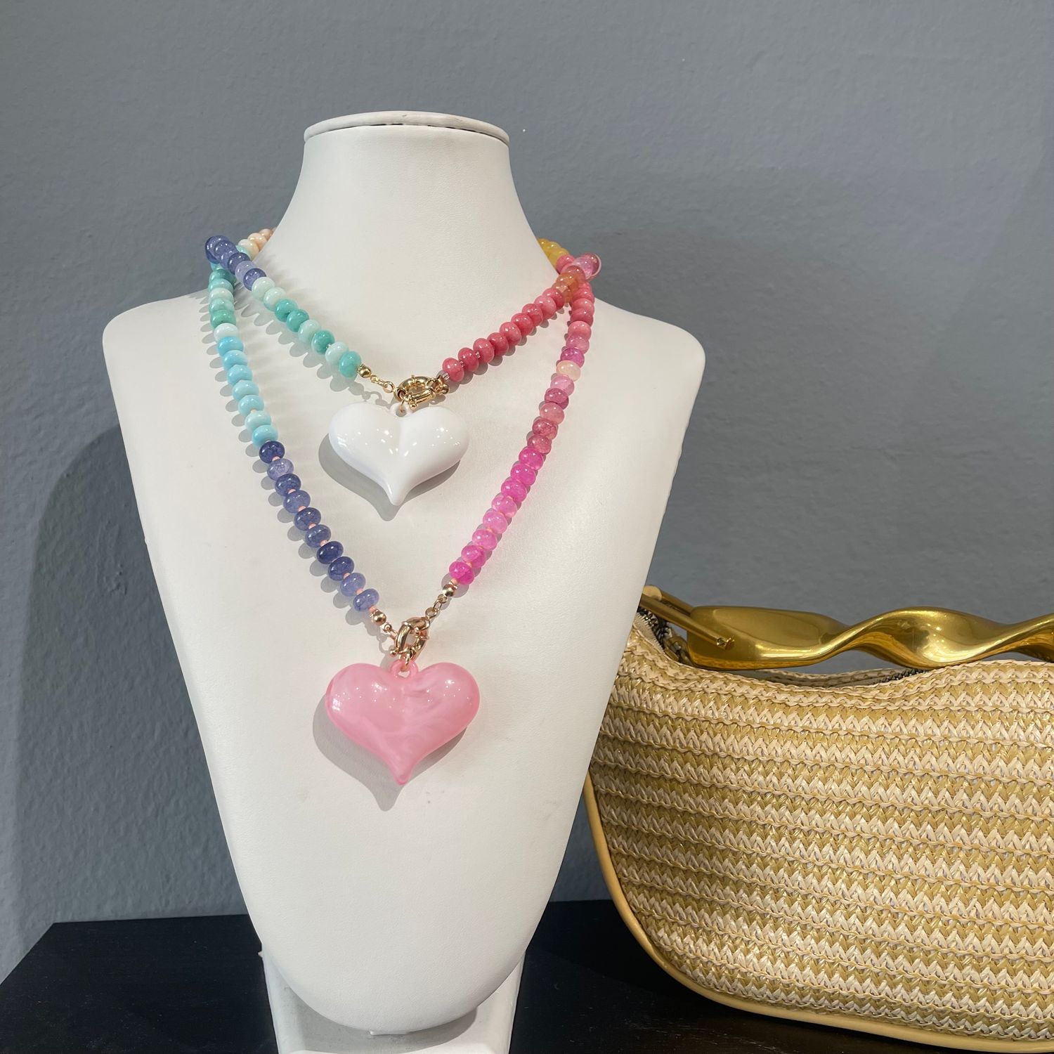 Heart Beaded Necklace