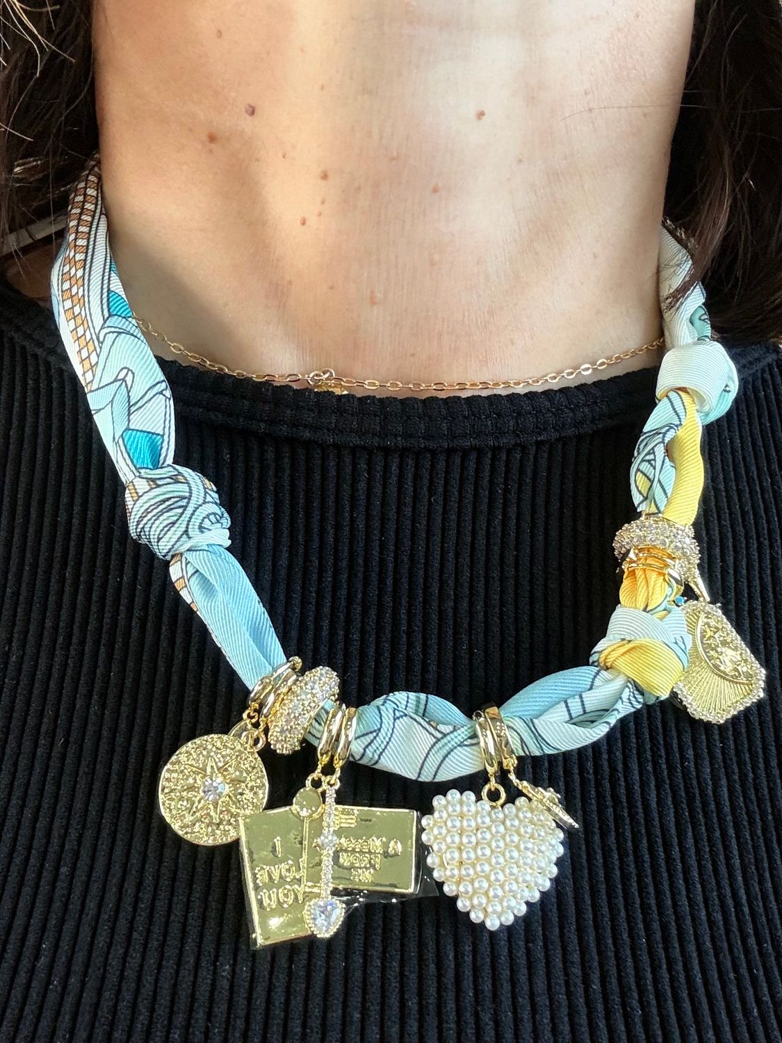 Pearl Scarf Necklace