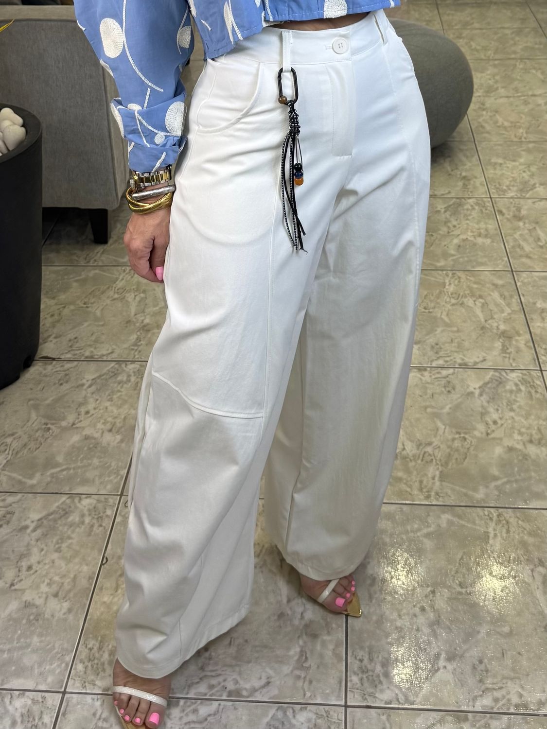 White Bone Denim Pant