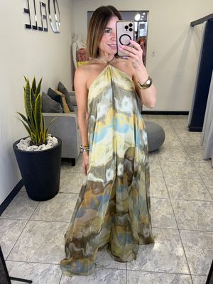 Butter Multi Long Dress