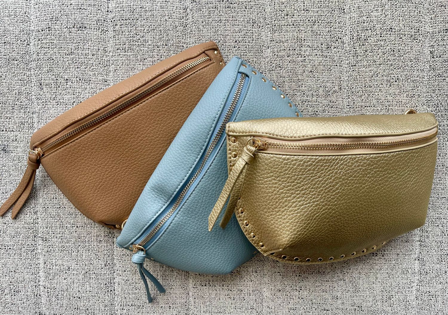 Gold, Blue or Brown Fanny pack