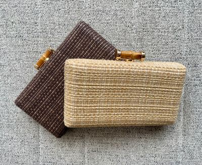 Brown or Khaki clutch