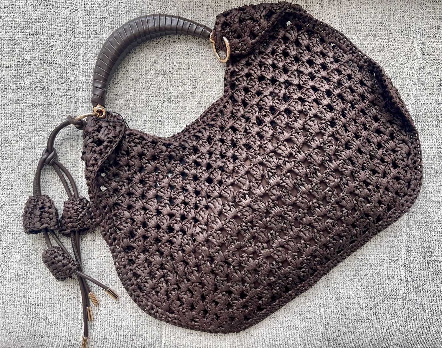 Choco Straw shoulder bag