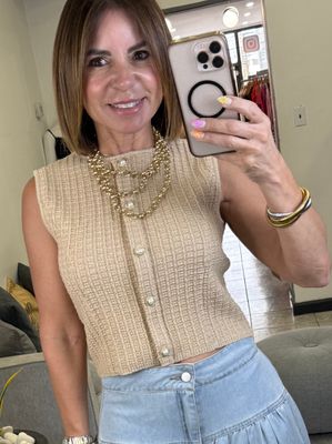 Taupe Sleeveless Top