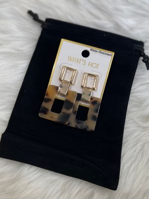 Tortoise Acrylic Earrings