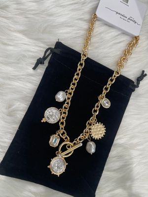 Chain And Pearl Necklace