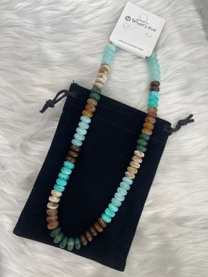 Mint Green Beaded Necklace