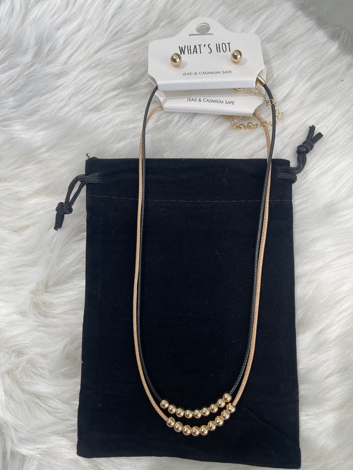 Gold Beaded Necklace