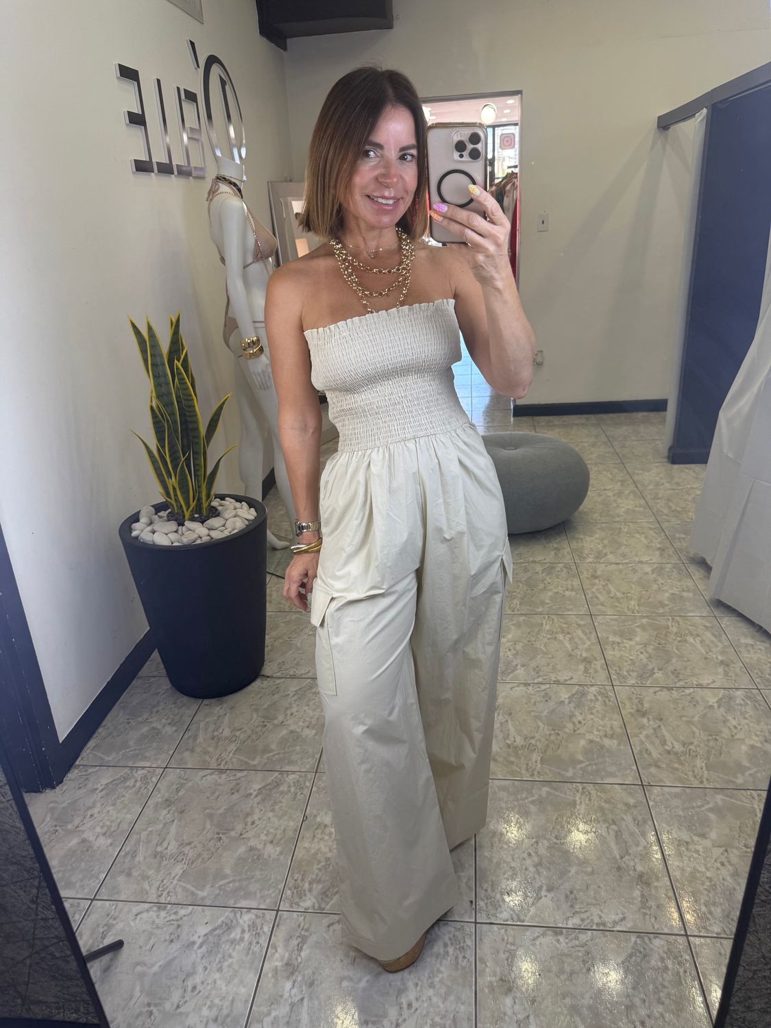 Sand or Black Jumpsuit