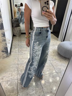 LT Denim Lace Detail Jeans