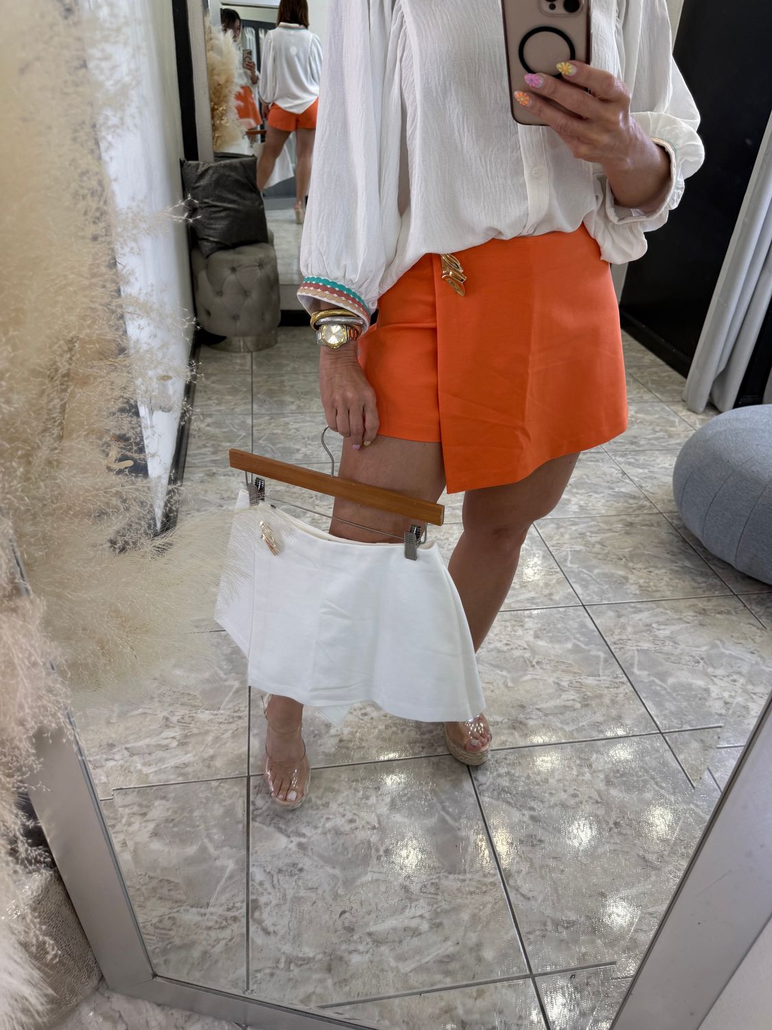 Orange or White Short