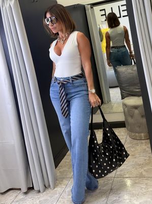 Mid Denim classy Wide Leg Jeans