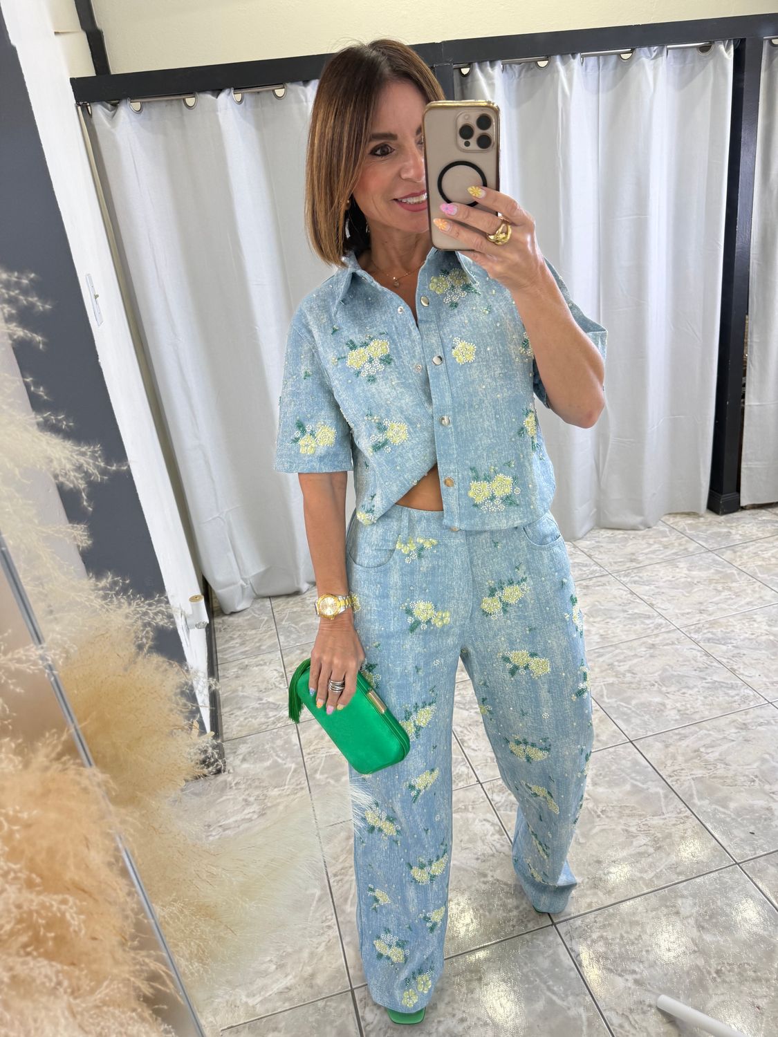 Blue Light Flower Detail Set