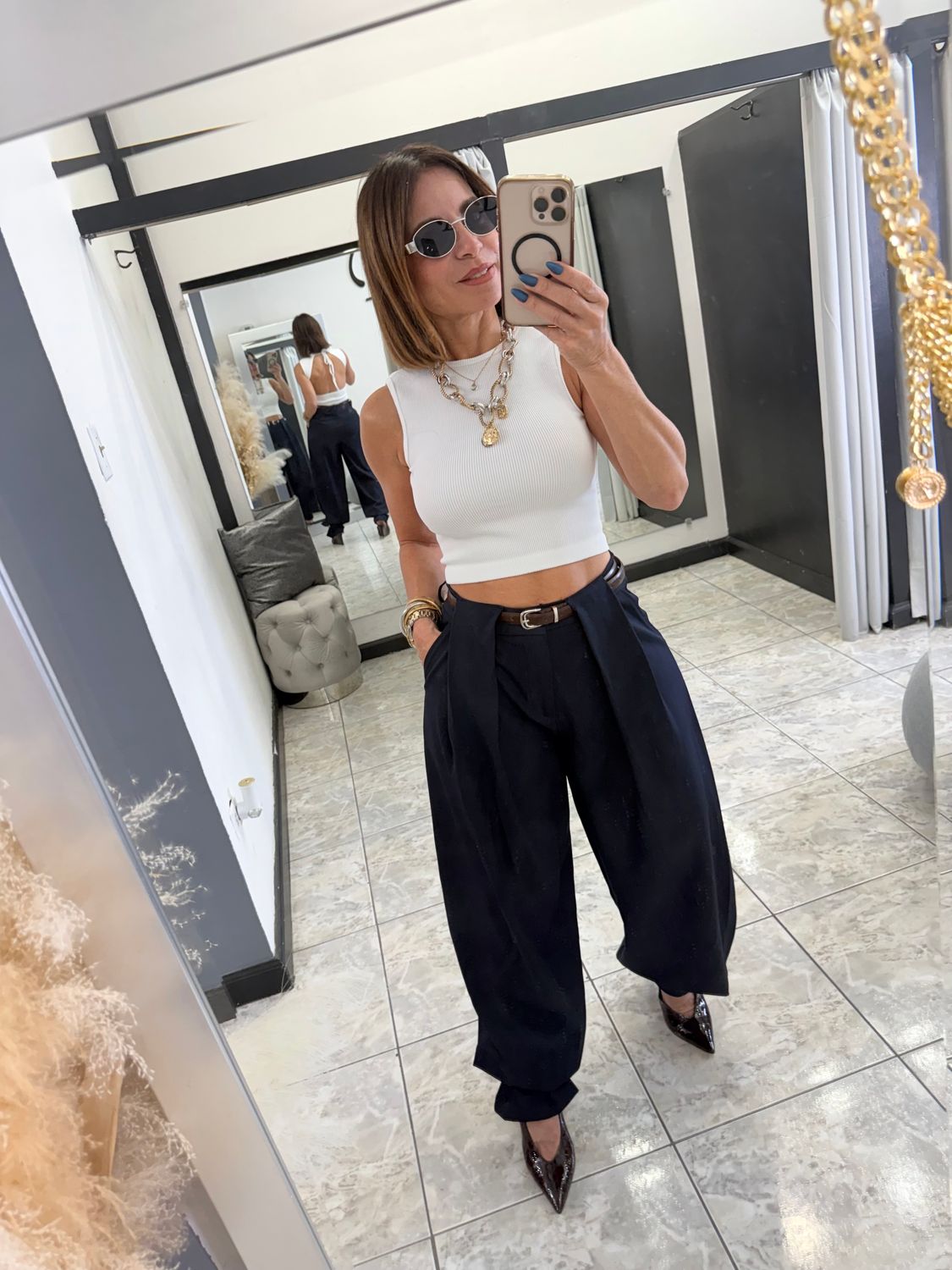 Navy or Beige Bottom