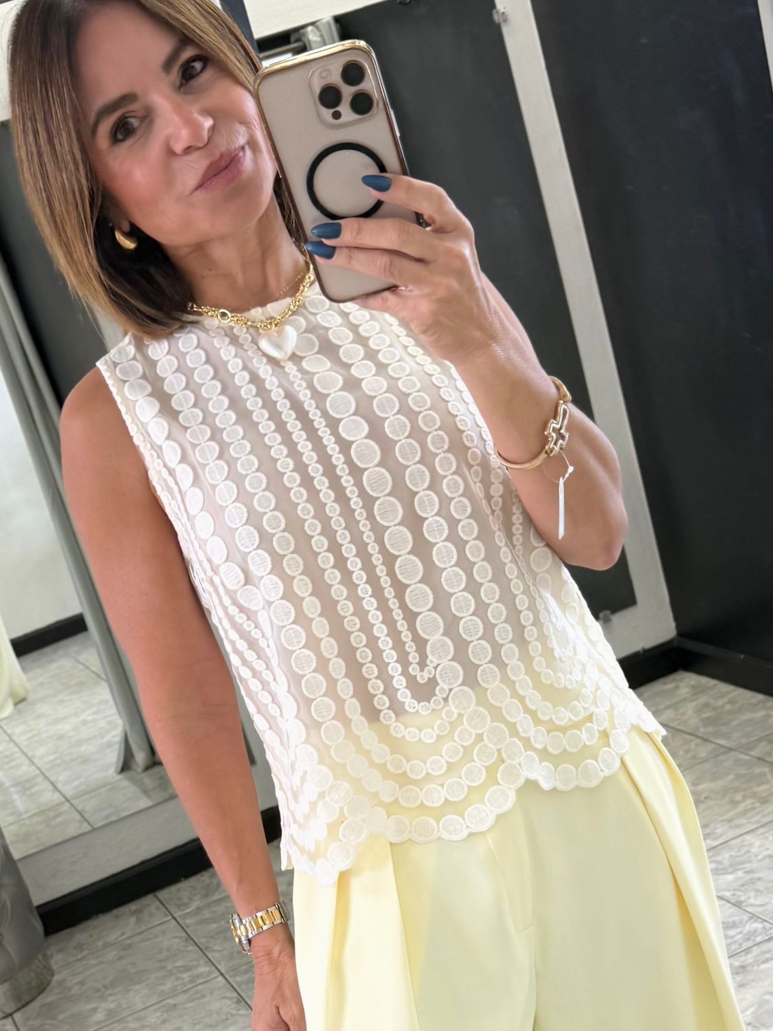 Ivory Lace One Size Top