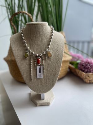 Multi Color Detail Necklace