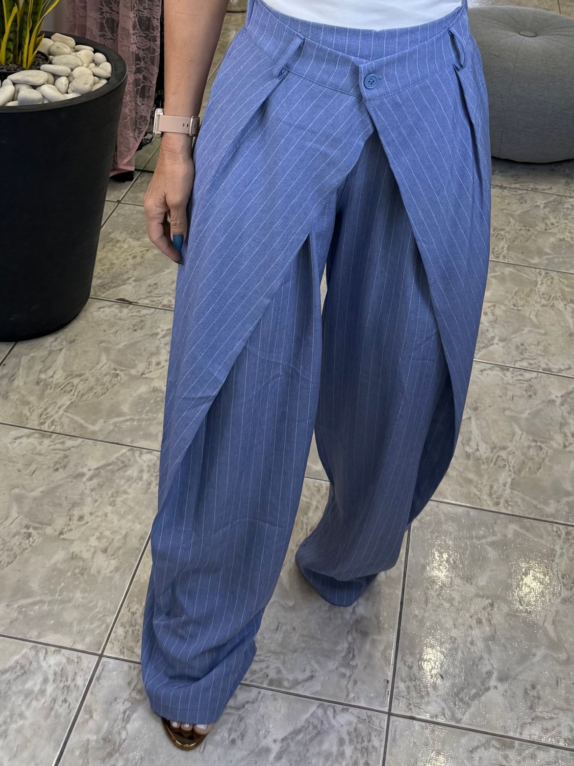 Blue or Black Stripes Pant
