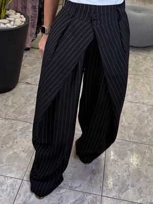 Blue or Black Stripes Pant