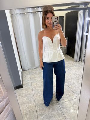 White Corset Top