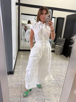 Off White Parachute Jumpsuit